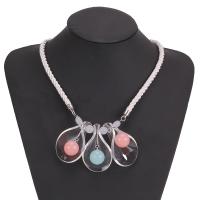Acrylic Necklace, with Cotton Cord & Zinc Alloy, plated, fashion jewelry & for woman 