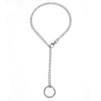 Ожерелье цинкового сплава , цинковый сплав, плакирован серебром, панк-стиль & Мужская длина:17 дюймовый, продается Strand