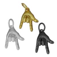 Brass Jewelry Pendants, Hand, plated Approx 3.5mm 