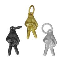 Brass Jewelry Pendants, Hand, plated Approx 3.5mm 