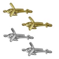 Cubic Zirconia Micro Pave Brass Connector, Airplane, plated, micro pave cubic zirconia & 1/1 loop Approx 1mm 