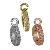Cubic Zirconia Micro Pave Brass Pendant, plated, micro pave cubic zirconia Approx 2mm 