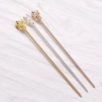 Hair Stick, Brass, plated, fashion jewelry & for woman 150mm 
