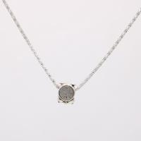 Ожерелье цинкового сплава , цинковый сплав, часы, плакирован серебром, Женский, серебряный, 15mm, длина:16.5 дюймовый, продается Strand