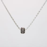 Rhinestone Zinc Alloy Necklace, with Rhinestone, Round, silver color plated, for woman .5 Inch 