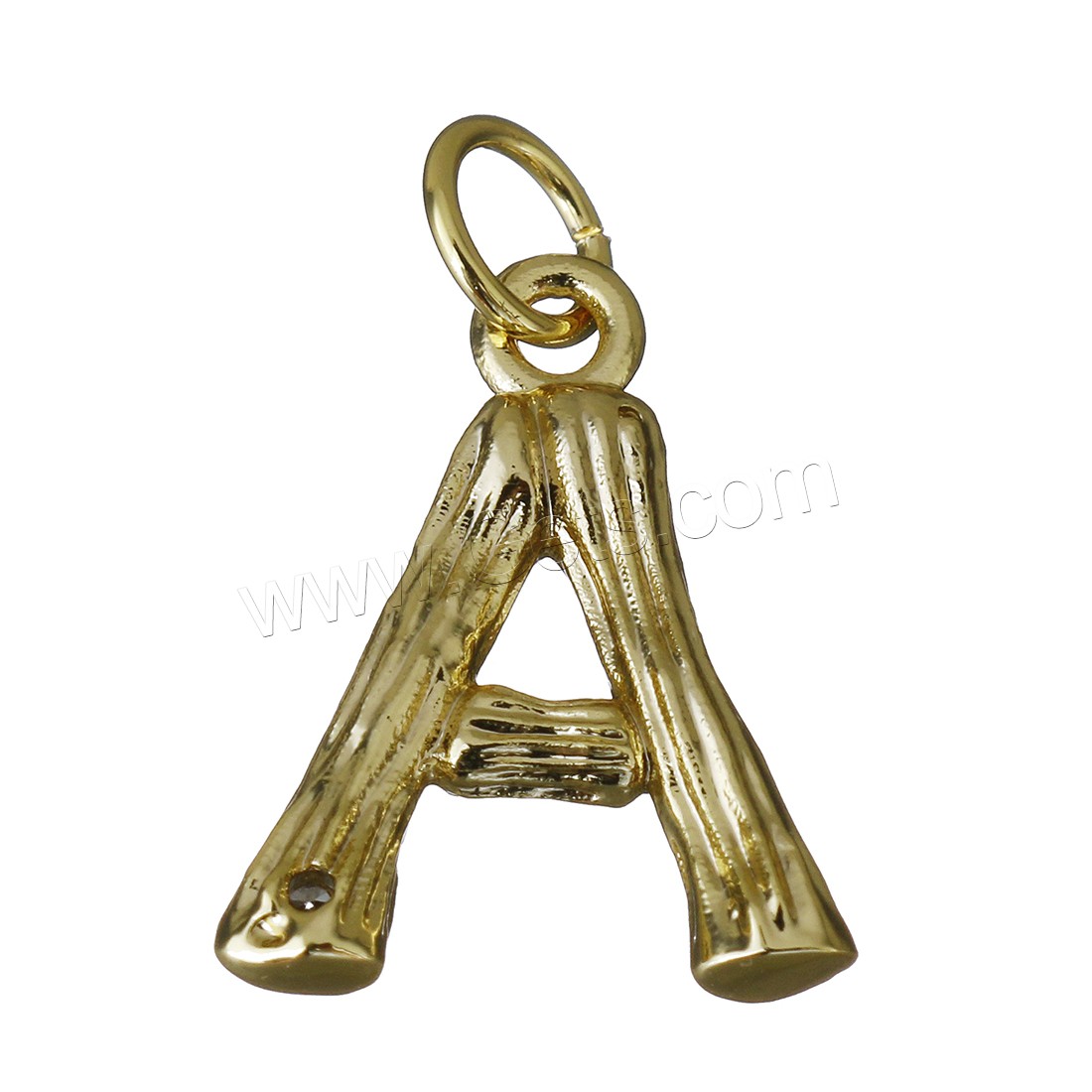Letter Brass Pendants, Alphabet Letter, plated, letters are from A to Z & different styles for choice & micro pave rhinestone, more colors for choice, Hole:Approx 3.5mm, Sold By PC