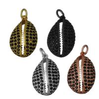 Cubic Zirconia Micro Pave Brass Pendant, plated, micro pave cubic zirconia Approx 3mm 