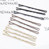 Stainless Steel Hair Slide, plated, Korean style & for woman 55mm, 36/Lot 