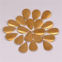 Brass Jewelry Pendants, Teardrop, original color Approx 1.2mm 