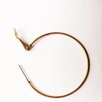 Brass Hoop Earring Components original color 
