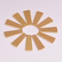 Brass Jewelry Pendants, Trapezium, original color Approx 1.4mm 