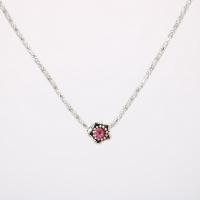 Rhinestone Zinc Alloy Necklace, with Rhinestone, Star, silver color plated, for woman 10mm .5 Inch 