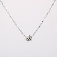 Ожерелье цинкового сплава , цинковый сплав, плакирован серебром, Женский, серебряный, 10mm, длина:16.5 дюймовый, продается Strand