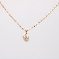 Rhinestone Zinc Alloy Necklace, with Rhinestone, plated, Korean style & for woman .5 Inch 