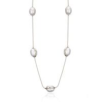 Zinc Alloy Sweater Chain Necklace, with Plastic Pearl, plated, for woman 20mm Inch 