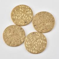 Brass Jewelry Pendants, Flat Round, original color, 19mm Approx 1.5mm 
