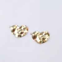 Brass Heart Pendants, original color Approx 1mm 