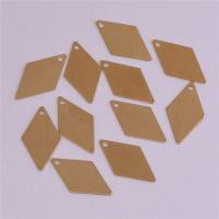 真鍮ジュエリーペンダント, 銅, 菱形, オリジナルカラー 穴:約 1mm, 50パソコン/バッグ, 売り手 バッグ