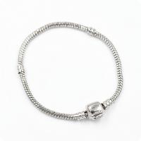 Fashion Zinc Alloy Bracelets, plated, fashion jewelry & Unisex 2mm Inch 