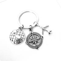 Zinc Alloy Key Clasp, silver color plated, durable & fashion jewelry & Unisex, 25mm 