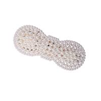 Hair Snap Clips, Plastic Pearl, random style & fashion jewelry & mixed pattern & for woman, 70mm 