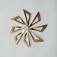 Brass Jewelry Pendants, Triangle, original color Approx 1mm 