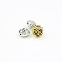Zinc Alloy Animal Beads, Owl, plated 11mm Approx 2mm 