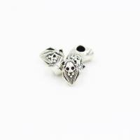 Zinc Alloy Animal Beads, Lion, antique silver color plated Approx 2mm 