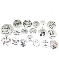 Zinc Alloy Jewelry Pendants, plated, fashion jewelry & DIY & mixed, silver color 