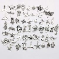 Zinc Alloy Jewelry Pendants, plated, fashion jewelry & DIY & mixed, silver color, 15mm 