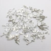 Zinc Alloy Jewelry Pendants, plated, fashion jewelry & DIY & mixed, silver color, 16mm 