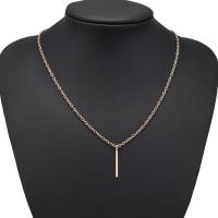 Zinc Alloy Necklace, plated, fashion jewelry & for woman, golden 
