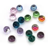 Faceted Glass Cabochon, Round, fashion jewelry 