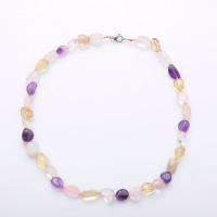 Quartz Necklace, fashion jewelry & Unisex Approx 15.75 Inch 