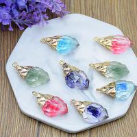 Resin Zinc Alloy Pendants, with Zinc Alloy, gold color plated Approx 1mm 