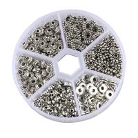 Zinc Alloy Spacer Beads, antique silver color plated, fashion jewelry & mixed & blacken, 6-9mm 