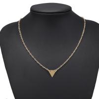 Zinc Alloy Necklace, plated, fashion jewelry & for woman, golden 