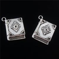 Zinc Alloy Jewelry Pendants, plated, fashion jewelry & DIY, silver color, 23*18mm 