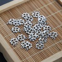 Stainless Steel Clover Pendant, Four Leaf Clover, plated, DIY & hollow, silver color, 18*8mm 