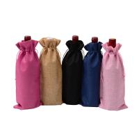 Linen Jewelry Pouches Bags, portable & durable, mixed colors 