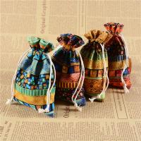Baumwolle Schmuck Beutel, Kunstdruck, Tragbar & nachhaltiges, gemischte Farben, 130x180mm, verkauft von PC
