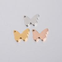 Stainless Steel Animal Pendants, Butterfly, polished Approx 1.4mm 