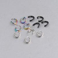 Edelstahl öffnen Sprung Ring, keine, 1.2x7mm, 1000PCs/Tasche, verkauft von Tasche