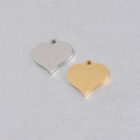 Stainless Steel Heart Pendants, polished Approx 1.4mm 