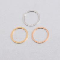 Stainless Steel Jewelry Findings, Donut, polished, DIY 25mm 
