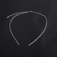 Мода нержавеющей стали ожерелье цепь, нержавеющая сталь, различной длины для выбора, оригинальный цвет, 2mm, 20ПК/сумка, продается сумка