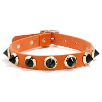 PU Leather Choker Necklace, with Iron & Zinc Alloy, plated, Adjustable & for woman 