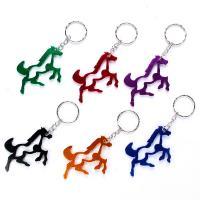 Aluminum Alloy Key Clasp, Horse, plated, fashion jewelry & for woman, Random Color 