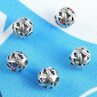 Strass Zinklegierung Perlen, plattiert, DIY & mit Strass, keine, 11*9mm, 10PCs/Tasche, verkauft von Tasche