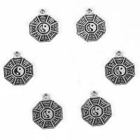 Zinc Alloy Jewelry Pendants, plated, fashion jewelry & DIY, silver color, 15*12mm 
